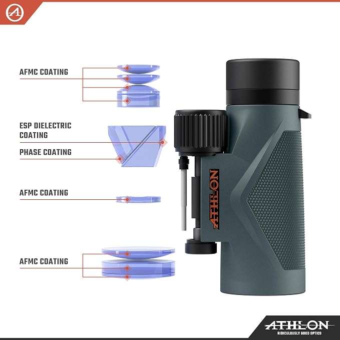 Athlon Optics 10x42 Midas UHD Gray Binoculars - Image 5