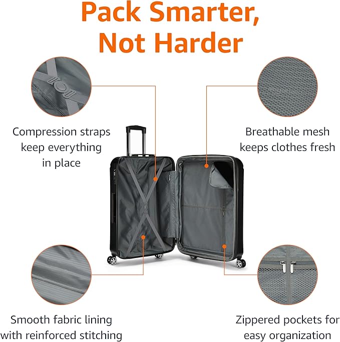 Amazon Basics 30-Inch Hardside Checked Luggage - Image 3