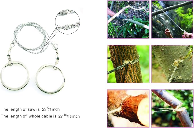 Survival Fire Starter Kit – Magnesium Shavings, Ferro Rod, Wax Rope, Emergency - Image 4