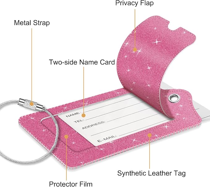 Fintie Luggage Tags, Privacy Cover ID Label - Image 4