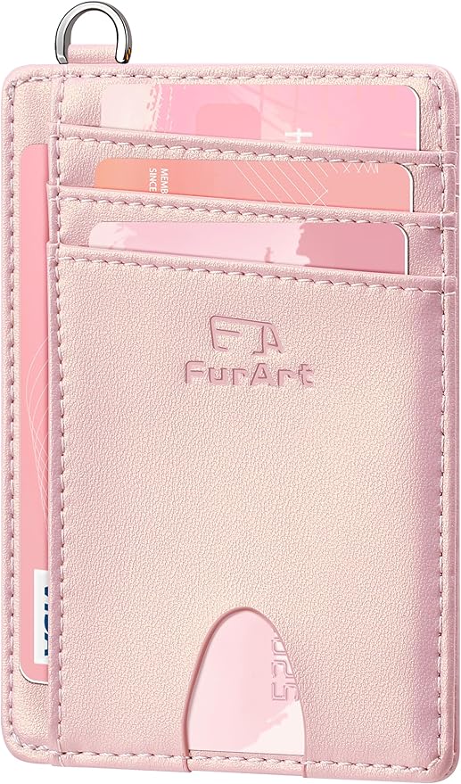 FurArt Slim Minimalist Wallet, Front Pocket Wallets, RFID Blocking, Credit Card by FurArt