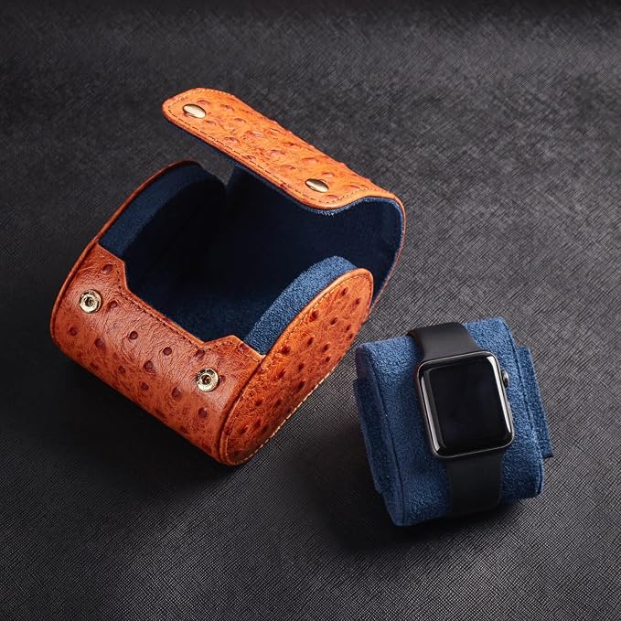 Genuine Napa Leather Watch Roll Travel Case - Image 7