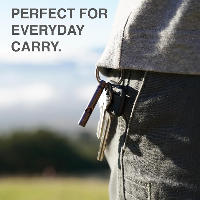 DAILYCARRYCO. Titanium Whistle for Emergency, Camping & Hiking Whistle - Image 7