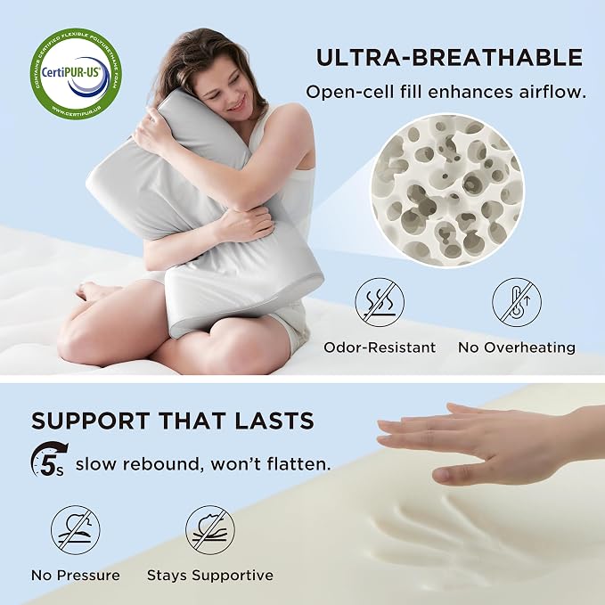 Bedsure Cervical Neck Support Pillow - Image 4