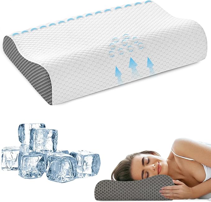 Memory Foam Cooling Bed Pillows by SUFOR