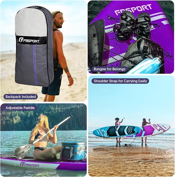 FBSPORT 11' Premium Stand Up Paddle Board, Yoga Board - Image 6