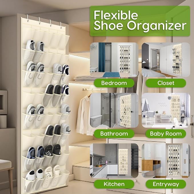 Unjumbly Over the Door Shoe Organizer - Image 3