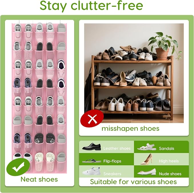 Unjumbly Over the Door Shoe Organizer - Image 6