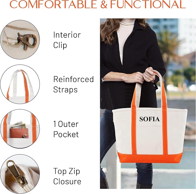 CB STATION Medium Classic Canvas Tote Bag - Image 3
