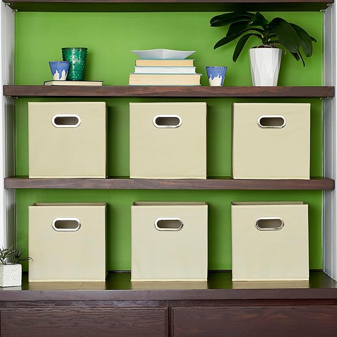 Household Essentials 82-1 Foldable Fabric Storage Bins |Cubby Cubes - Image 2