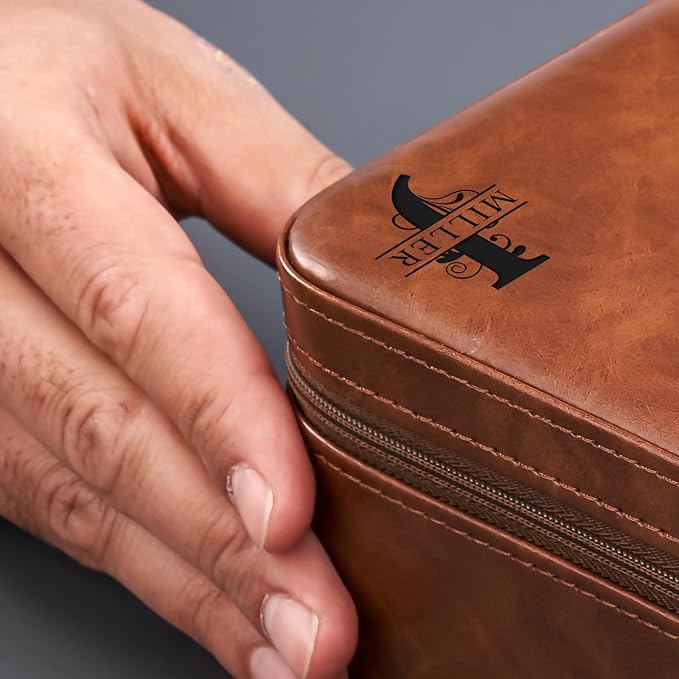 Awesometik Luxury Travel PU Leather Watch Case. Watch Storage Organizer. Watch - Image 8