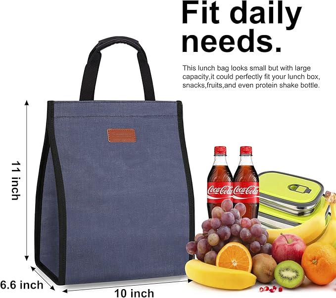 Lunch Bags for Women Insulated Reusable Lunch Tote - Image 2