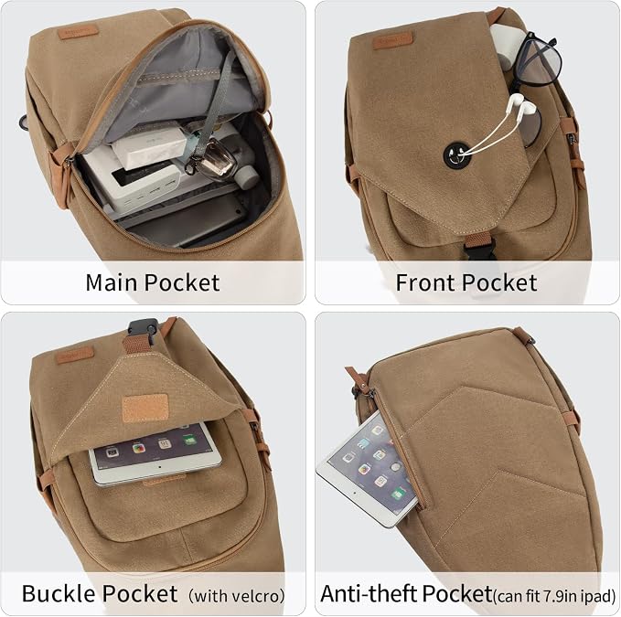 Sling Bag for Men, Crossbody Bag Men Anti Theft Crossbody Bag - Image 4