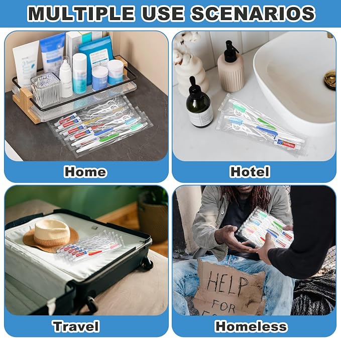 Disposable Toothbrushes with Toothpaste and Floss - Image 3