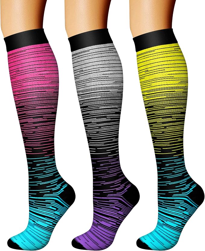 CHARMKING Compression Socks for Women & Men Circulation 15-20 mmHg is Best by CHARMKING