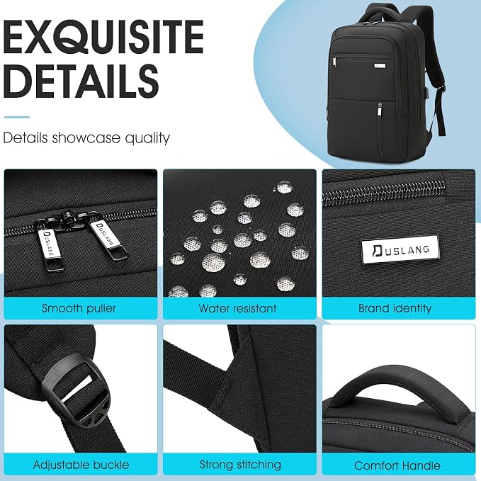DUSLANG 15.6 Inch Laptop Backpack - Image 6