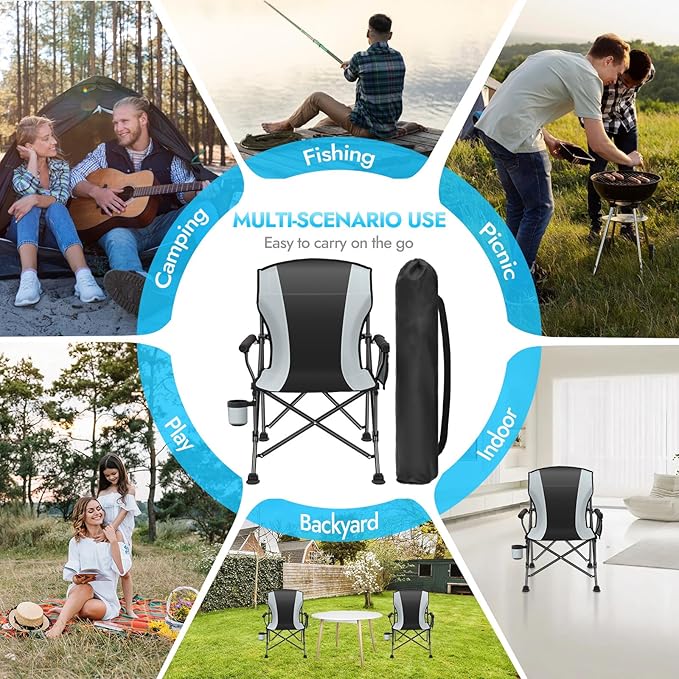 Oversized Folding Camping Chair - Image 7