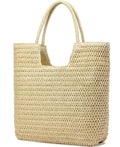 Straw Beach Bags for Women Woven Beach Tote Bag Casual Boho Large Shoulder by YAVCOOL