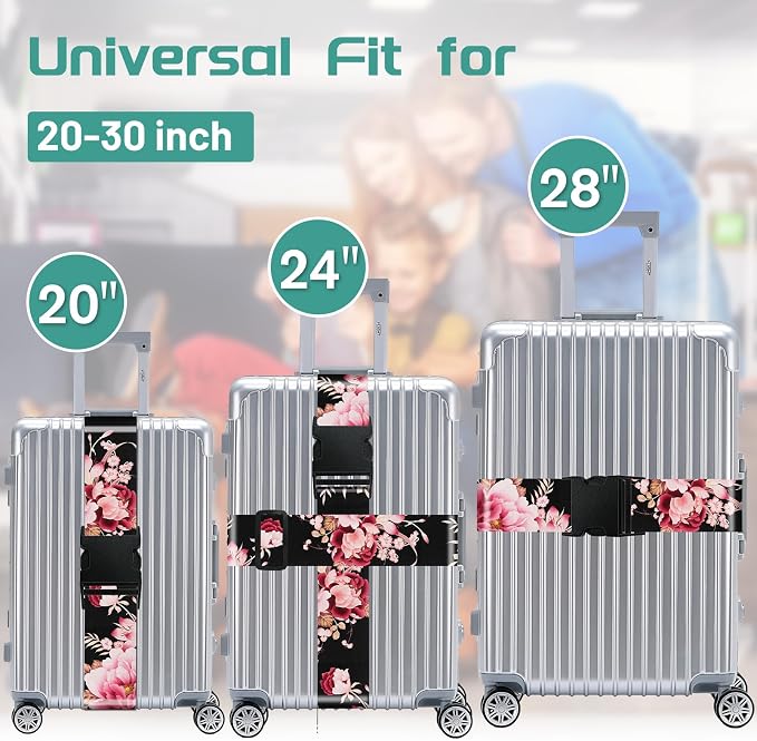 Slohif Luggage Straps for Suitcases Travel Belt Accessories Luggage Connector - Image 3