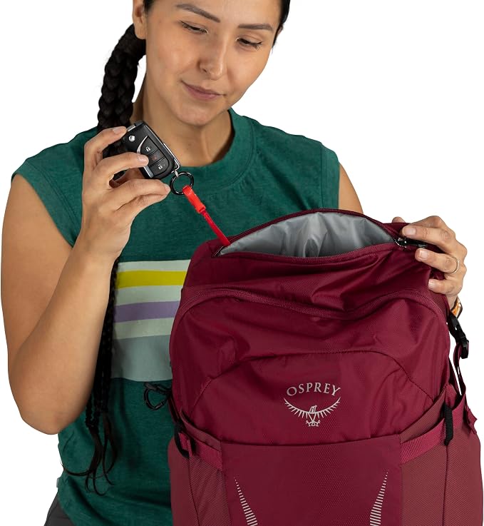 Osprey Hikelite 28L Unisex Hiking Backpack, Chameleon/Black - Image 10