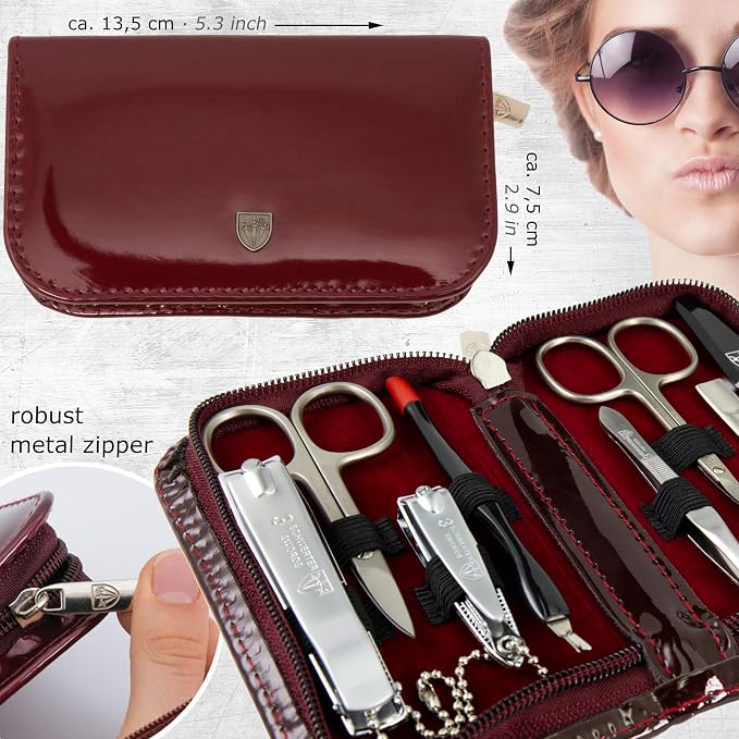 3 Swords Germany – Brand Quality 8 Piece Manicure Pedicure Grooming kit Set - Image 5