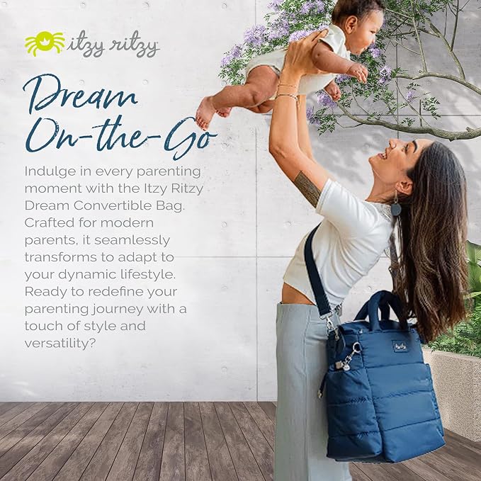 Itzy Ritzy Dream Convertible Diaper Bag Tote Backpack - Image 8