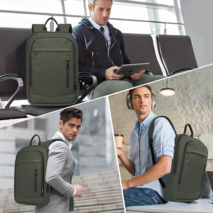 Business Backpack for Men Lightweight Commute Laptop Backpack Anti-Theft Water - Image 7