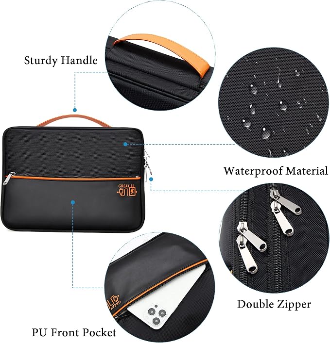 SELLYFELLY Electronics Travel Organizer, Double Layer Cable Organizer Bag - Image 4