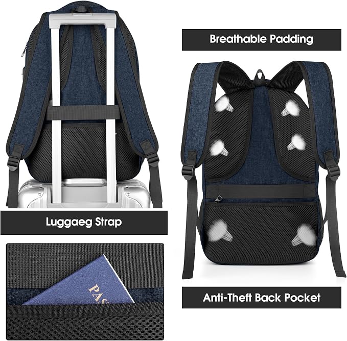 Backpack for Men Women, School Backpacks for Teen Boys, Business Anti Theft - Image 6