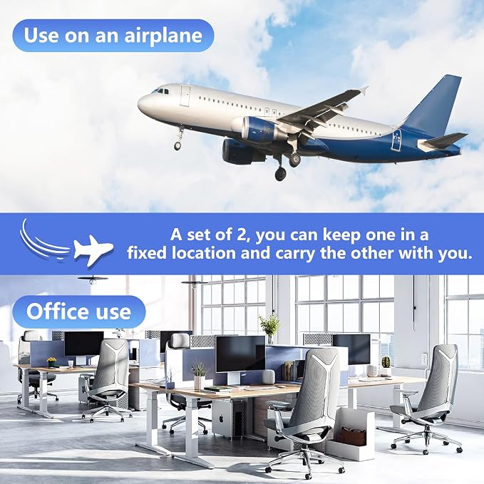 2-Pack Airplane Travel Footrest Hammock - Image 5