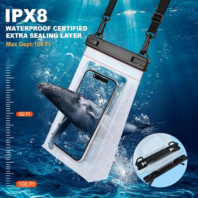 2 Pack Large Waterproof Phone Pouch, Waterproof Phone Case - Image 4