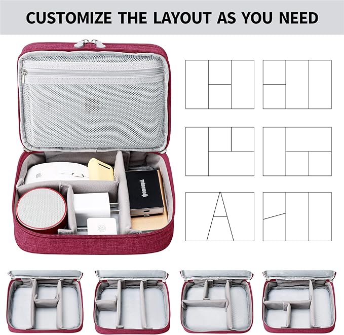 MIRLEWAIY Electronics Cable Organizer, Travel Electronic Accessories Storage - Image 5