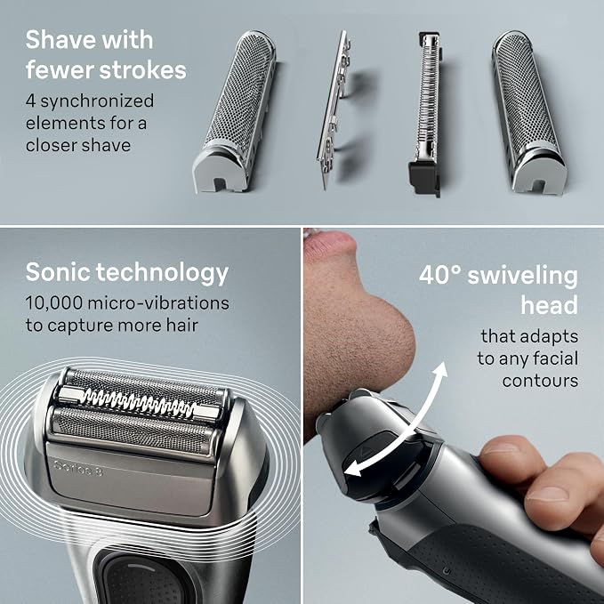 Braun Series 8 Electric Razor for Men, - Image 4