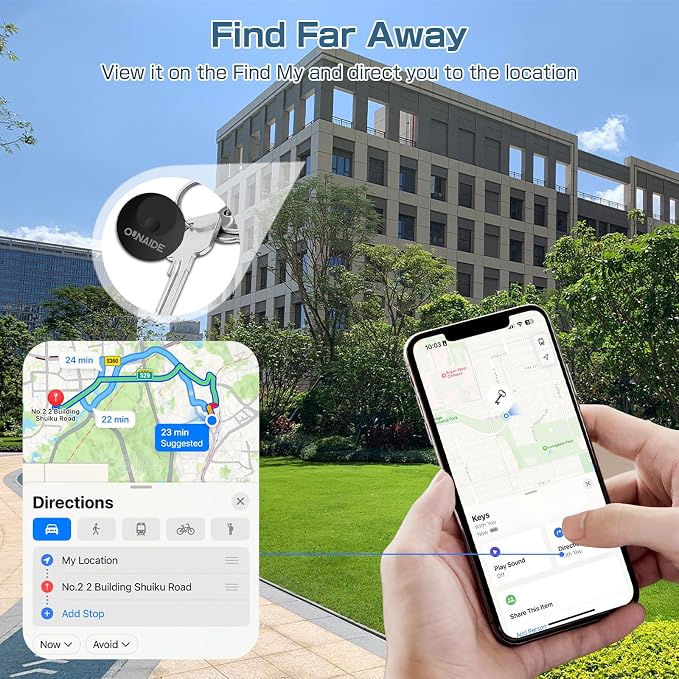 Air-Tags-2 Pack, Smart Air Tracker Tag, Waterproof Key Finder Tracking Device - Image 4