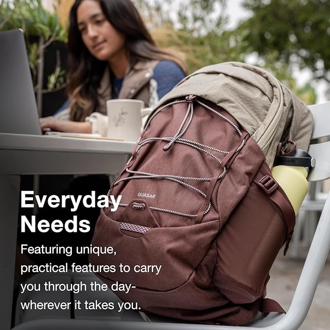 Osprey Quasar 26L Commuter Backpack, Cascade Blue/Coal Grey Heather - Image 3