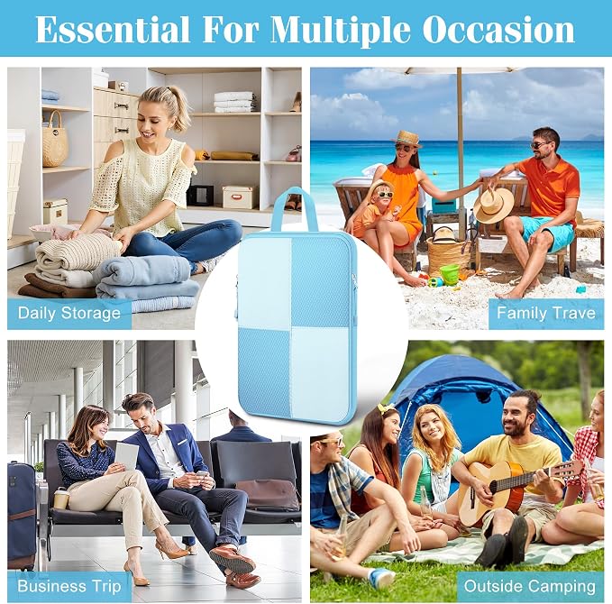 8 Set Compression Packing Cubes Travel, Lightweight Expandable Travel Cubes - Image 7
