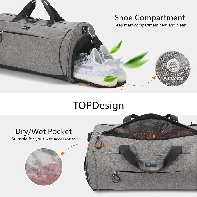 TOPDesign Gym Bag for Women, Duffel Bag - Image 5
