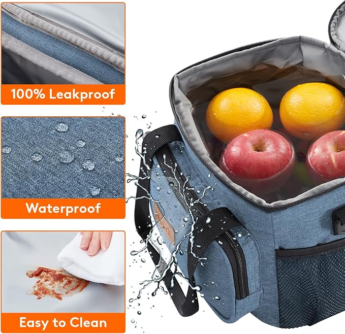 Lifewit Medium Lunch Bag Insulated Lunch Box Soft Cooler Cooling Tote - Image 5