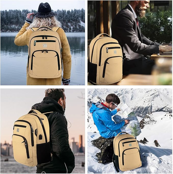 Laptop Backpack, Business Travel Anti Theft Slim Durable Laptops Backpack - Image 7