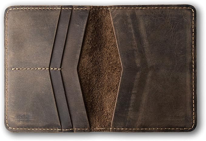 PEGAI Standard Full Grain Crazy Horse Leather Passport Holder | Custom Travel - Image 3