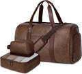 Wogarl 3PCS Faux Leather Weekender Bag by Wogarl