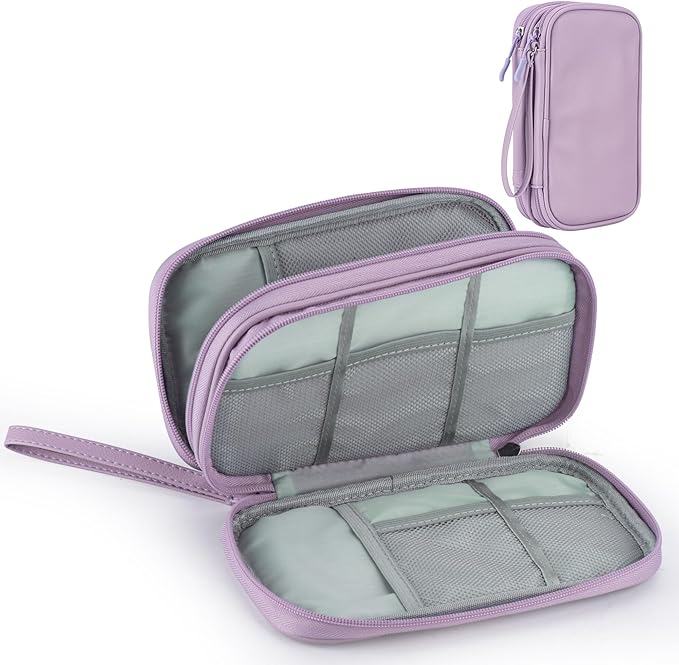 Leather Travel Electronic Organizer by Arae
