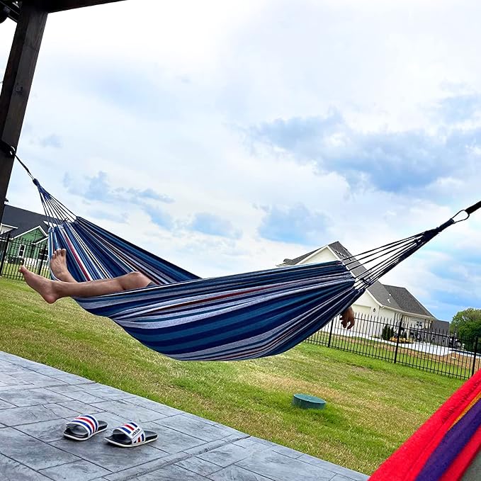 ANYOO Cotton Hammock Portable Camping Hammocks - Image 7