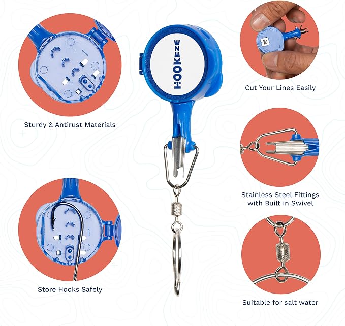 HOOK-EZE Fishing Knot Tying Tool | Protect from Fish Hooks | Tie Fishing Knots - Image 2
