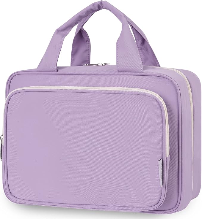 Travel Toiletry Bag for Women Large Hanging Makeup Bag Organizer Toiletries Bag by Narwey