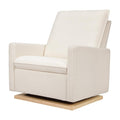 babyletto Cali Pillowback Chair and a Half Glider in Chantilly Fleece by babyletto