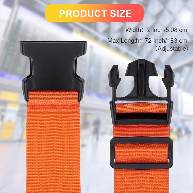 Luggage Straps for Suitcases TSA Approved, Travel Belt Suitcase Belt, Suitcase - Image 4