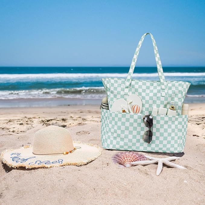 Beach Pool Bags Tote for Women Ladies Large Gym Tote Carry On Bag - Image 7