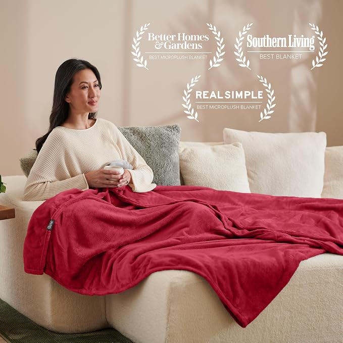 Bare Home Fleece Blanket - Image 5