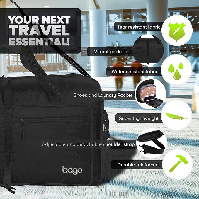 Bago Large Foldable Duffel Bags - Image 3